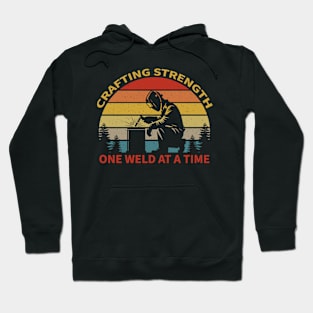 Retro Funny Welder Vintage Blacksmith Humor Welding Nostalgia Hoodie